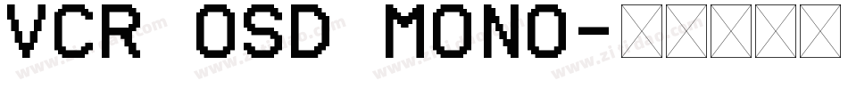 VCR OSD Mono字体转换